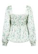 Pitt Star Flower Blouse - White Online Sale