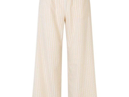 NIBAL - White Creme Stripe Fashion