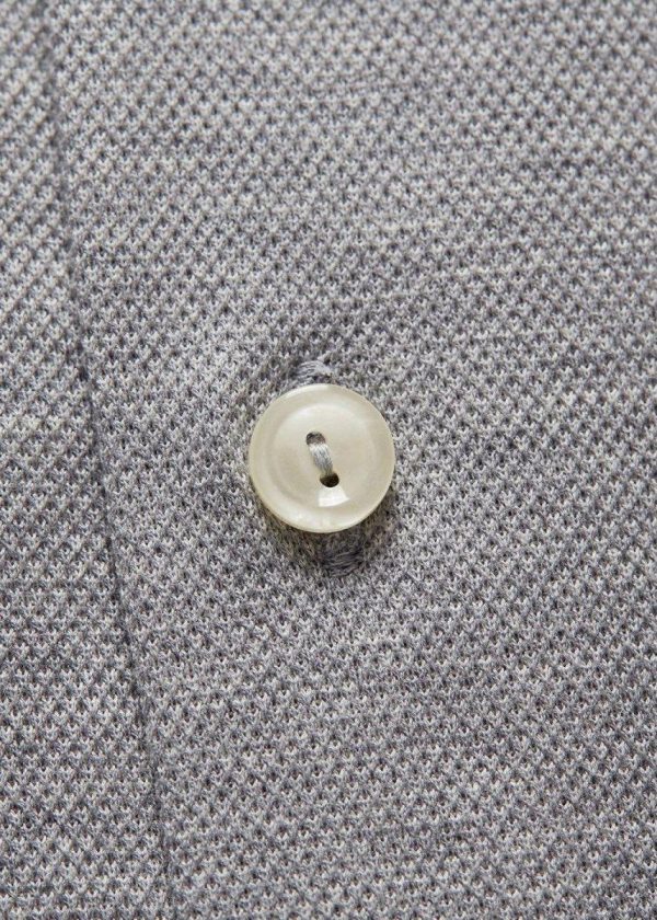 Pique Button Under - Grey For Sale