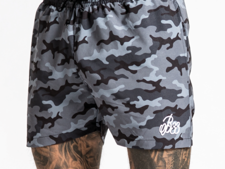 Zann Swim Short - Black Camo For Cheap