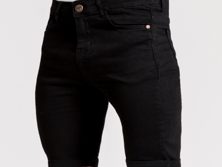 Signature Skinny Stretch Short - Jet Black Sale