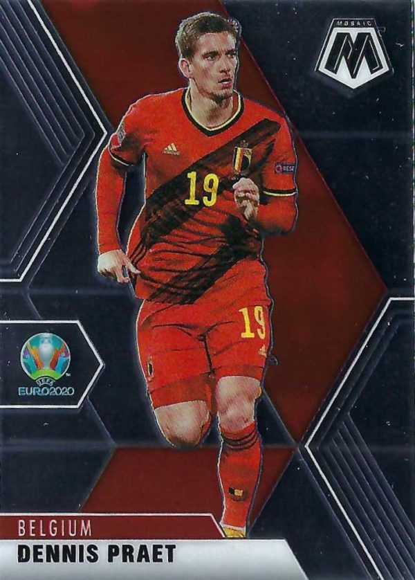 #10 Dennis Praet - Belgium, 2021 Panini Mosaic UEFA EURO Fashion