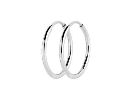 Senorita 25 Hoop - Silver Online Sale