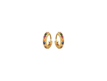 Nubia Color Earrings - Sterling Silver (925) Gold Pla Hot on Sale