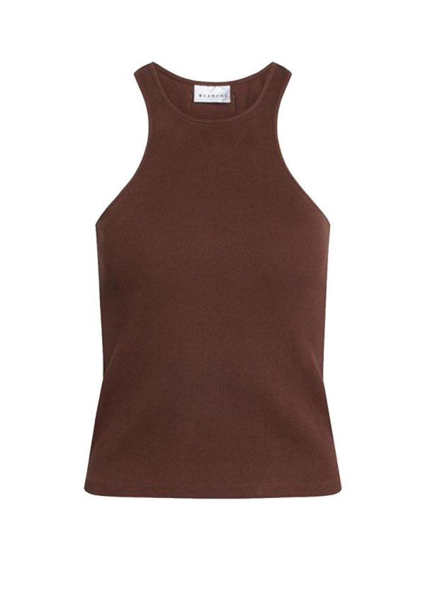 Rosa Rib Tank - Soil on Sale