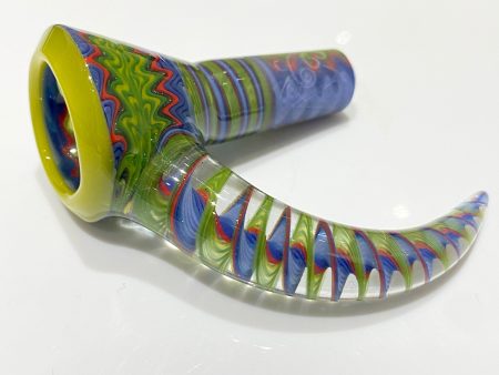 Chase Adams Green Blue Red 3 Hole Slide with Spiral Horn (14mm) Fashion