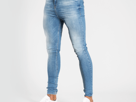 Luca Skinny Stretch - Signature Light Blue Online Sale