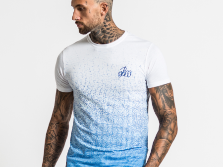 Basco Tee - White Blue Discount