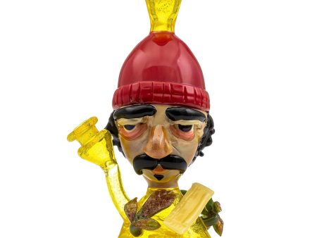 Cheech Dichro Bobble Head Mini Tube Colab (Terps Red Black Caramel) CFL Color Change Online now