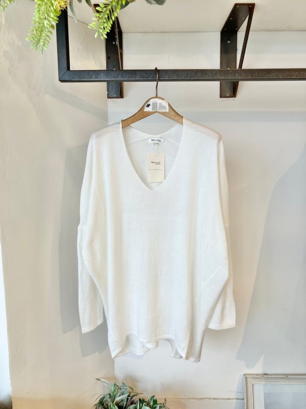 MIRACLE DOLMAN KNIT   White Supply