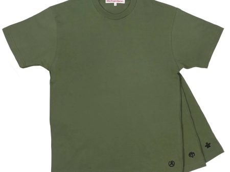 Richardson 3-Pack Short Sleeve Shirts (OD Green) Fashion