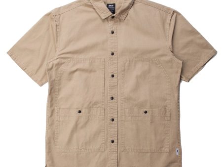 Ade Short Sleeve Button Up (Tan) Online