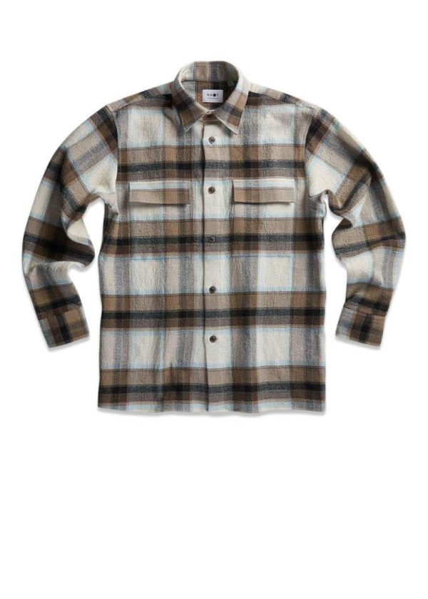 Sean 5265 - Khaki Check Fashion