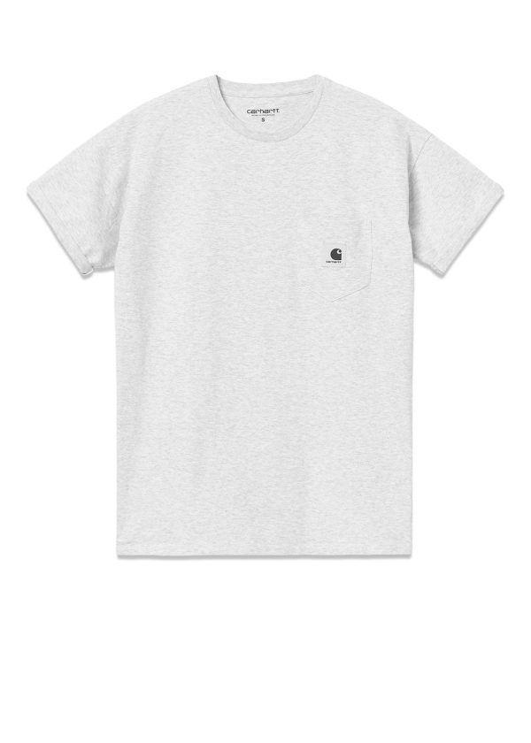 W  S S Pocket T-Shirt - Ash Heather Supply