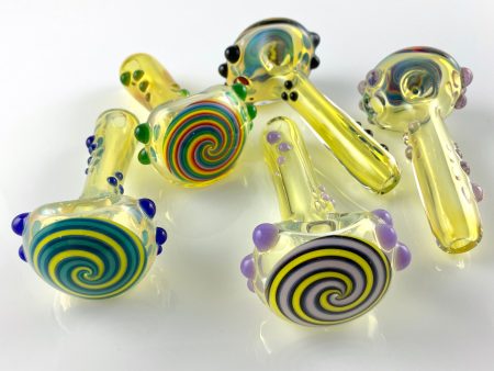 Fumed Spoon with Linework End Cap Online Sale