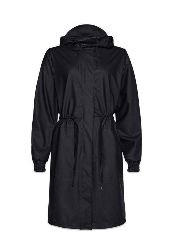 String Parka - Black For Cheap