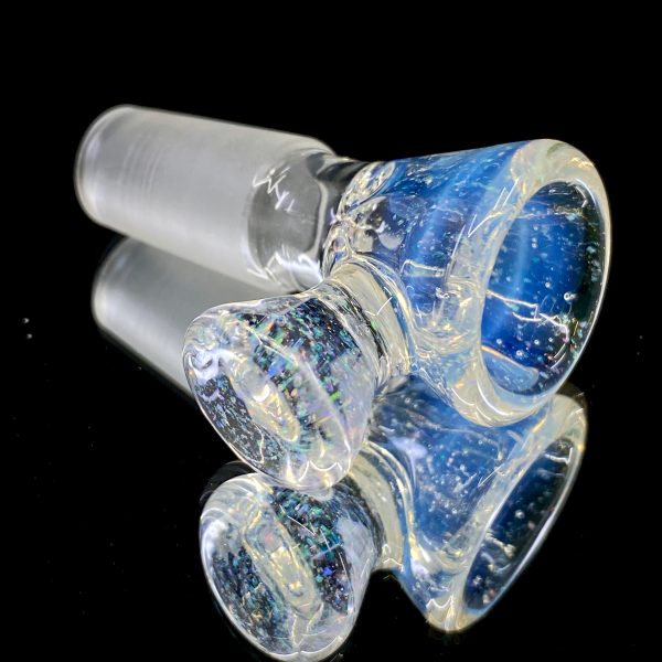 DC Glass Arts Cone Handle 14mm 4-Hole Crushed Opal Slide Online