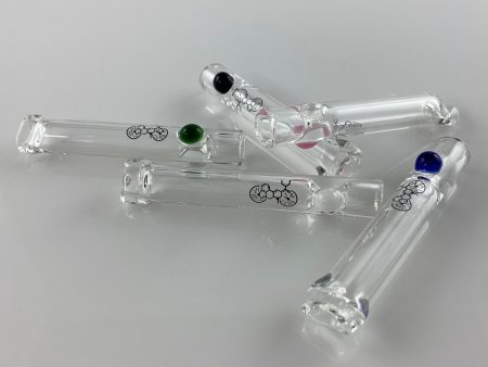 Clear Chillum with Color Dots Sale