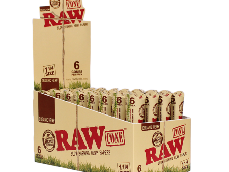 Raw Papers Organic Hemp Cone (1 1 4) For Discount