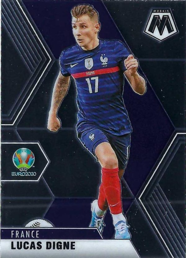 #115 Lucas Digne - France, 2021 Panini Mosaic UEFA EURO Hot on Sale