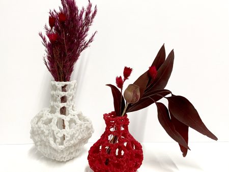 Crocheted vessel made by Dominique Saag Fashion