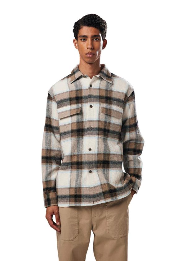 Sean 5265 - Khaki Check Fashion