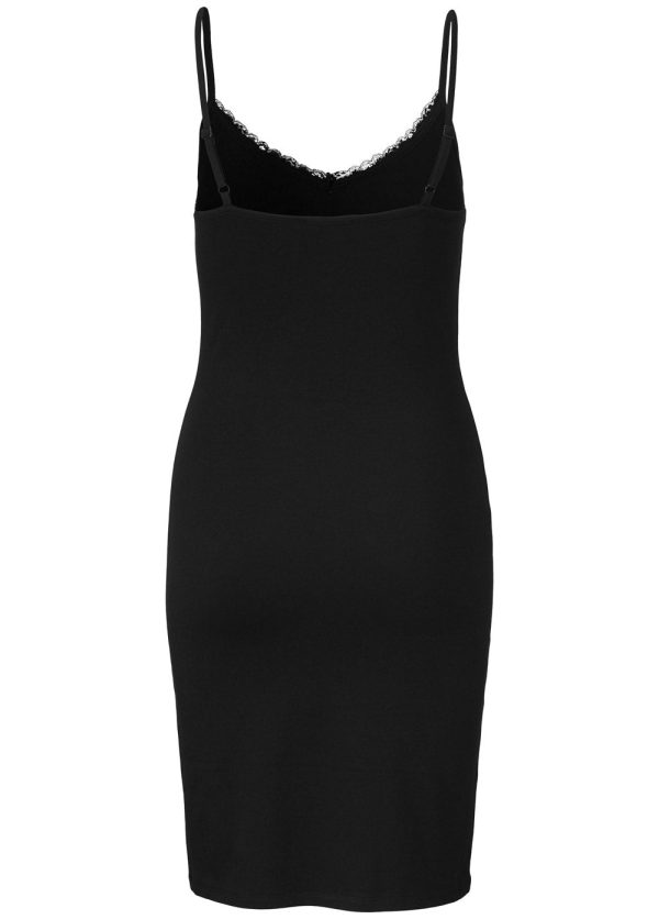 Toy strap dress - Black For Cheap