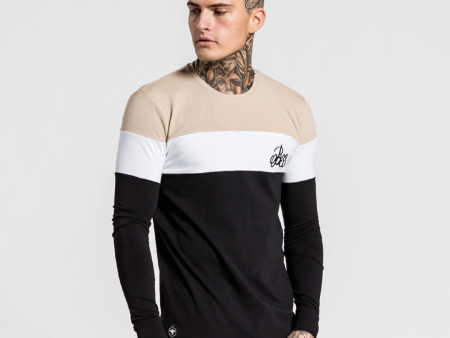 Alta Long Sleeve Tee - Black White Stone For Discount