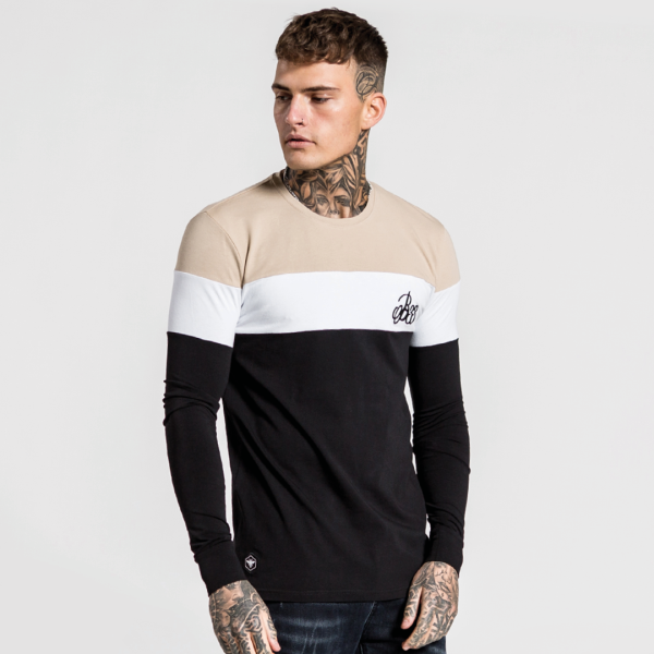 Alta Long Sleeve Tee - Black White Stone For Discount