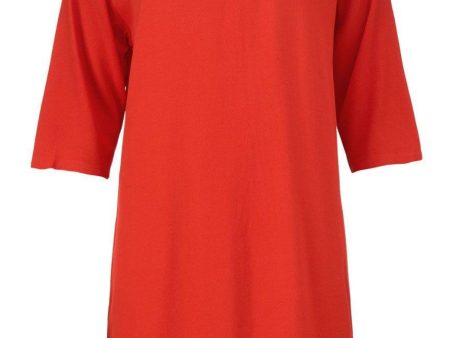 Geo dress - Fire Red For Discount