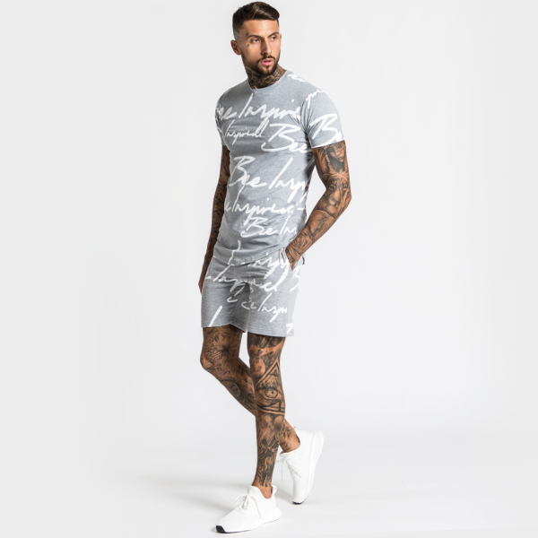 Script Tee - Grey Supply