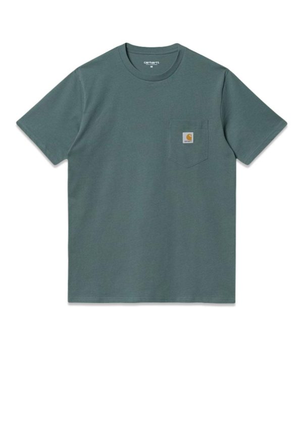 W  S S Pocket T-Shirt - Eucalyptus Online now