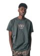 Rics Track Tee - Army Green on Sale