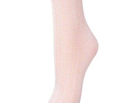 Glitter Drake Sock - Rose Quartz Hot on Sale