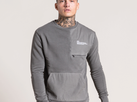 Karel Crew Sweater - Grey Online now