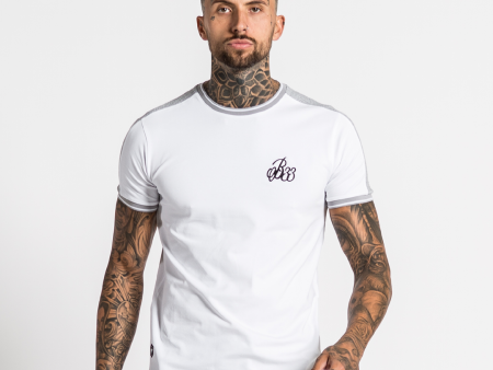 Afton Tee - Grey White For Sale