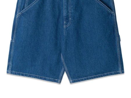 PAINTER SHORT - Stonewashed Denim Sale