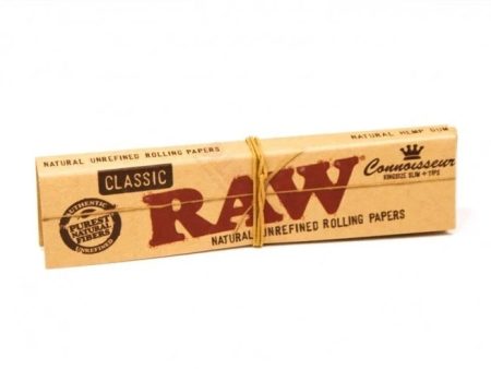 Raw Papers Classic Connoisseur with Tips (2 3 4 King Size) on Sale