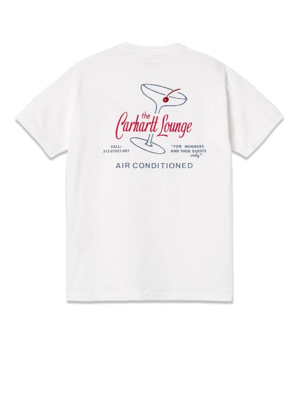 W  S S Carhartt Lounge T-Shirt - White Discount