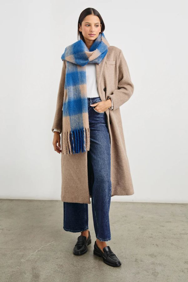 Oslo Scarf Cobalt Camel Sale