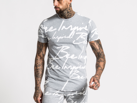 Script Tee - Grey Supply