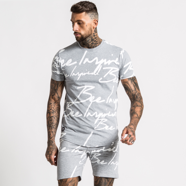 Script Tee - Grey Supply