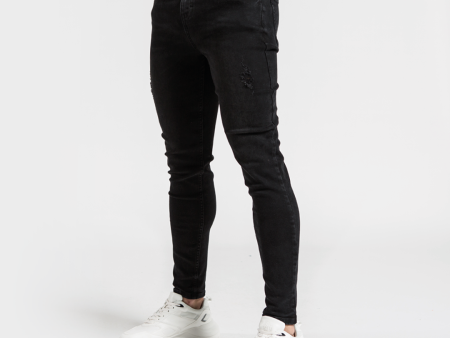 Aguero Relaxed Fit Jeans - Black For Sale