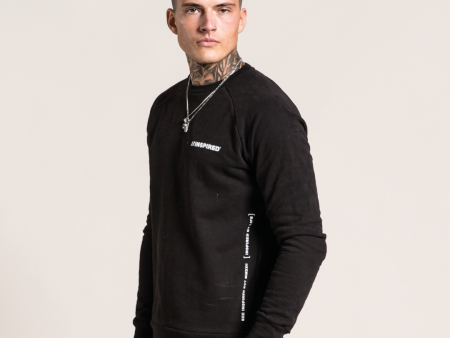 Rekik Crew Sweater - Black Hot on Sale