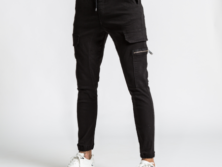 Argent Cargo Pants - Black For Sale