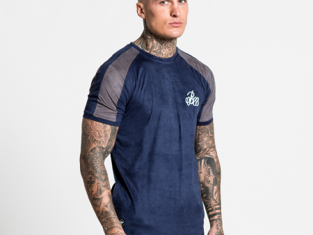 Alder Suede Tee - Navy Online Hot Sale