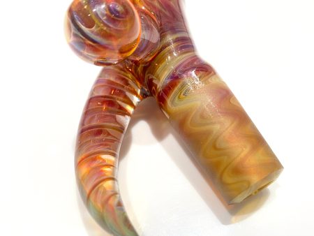 Chase Adams Purple 4 Hole Slide with Horn and Marble (18mm) Sale