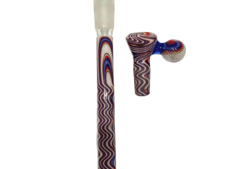 Chase Adams Worked Slide and Downstem Set (Purple White Red) Discount