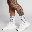 B33 Script Sock Triple Pack - White For Sale