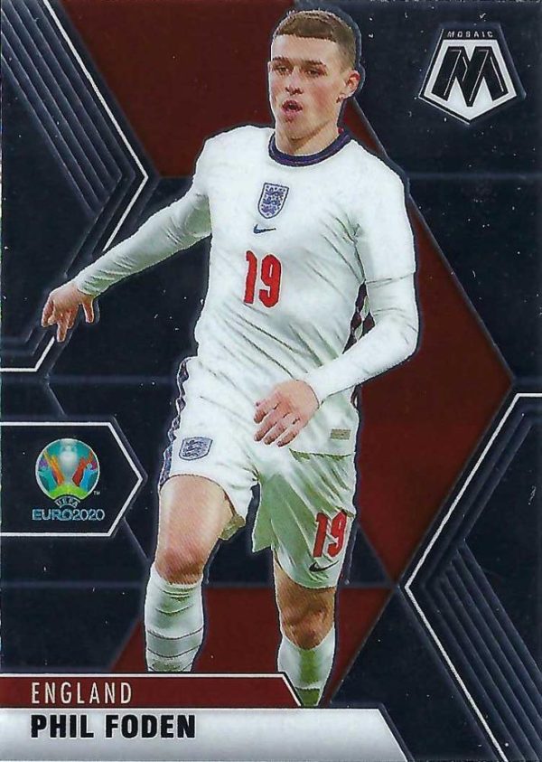 #102 Phil Foden - England, 2021 Panini Mosaic UEFA EURO Hot on Sale